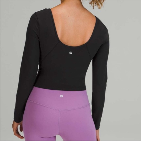 Lululemon Align Long Sleeve Shirt Black size 8 NEW WITH TAGS 🖤 - Picture 3 of 9